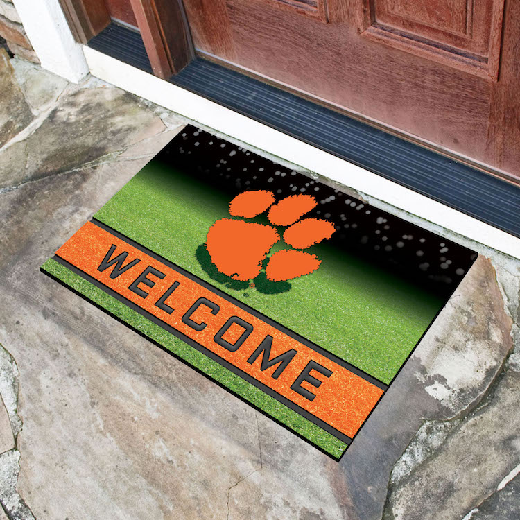 Clemson Tigers Recycled Crumb Rubber Door Mat