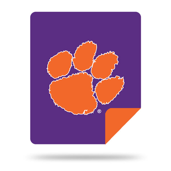 Clemson Tigers DENALI Silver Knit Throw