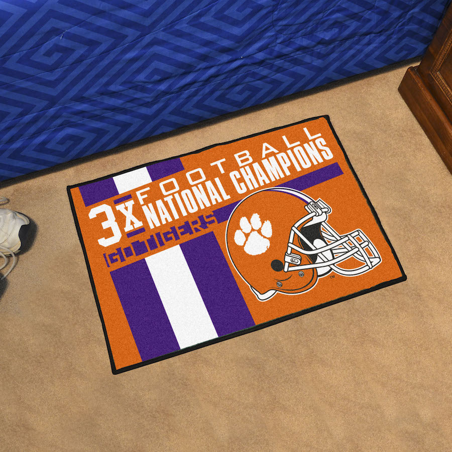 Clemson Tigers 20 x 30 DYNASTY Starter Floor Mat