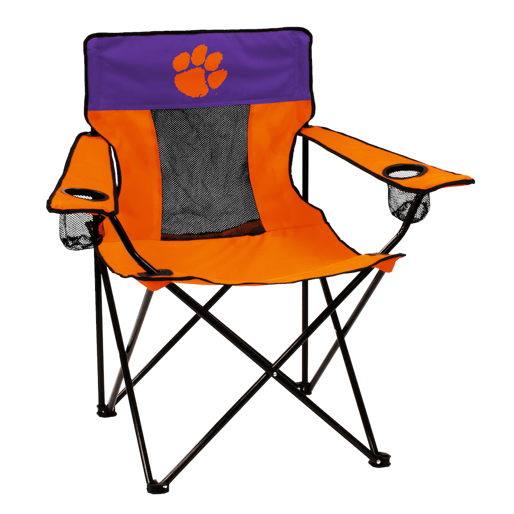 Clemson Tigers ELITE logo folding camp style chair