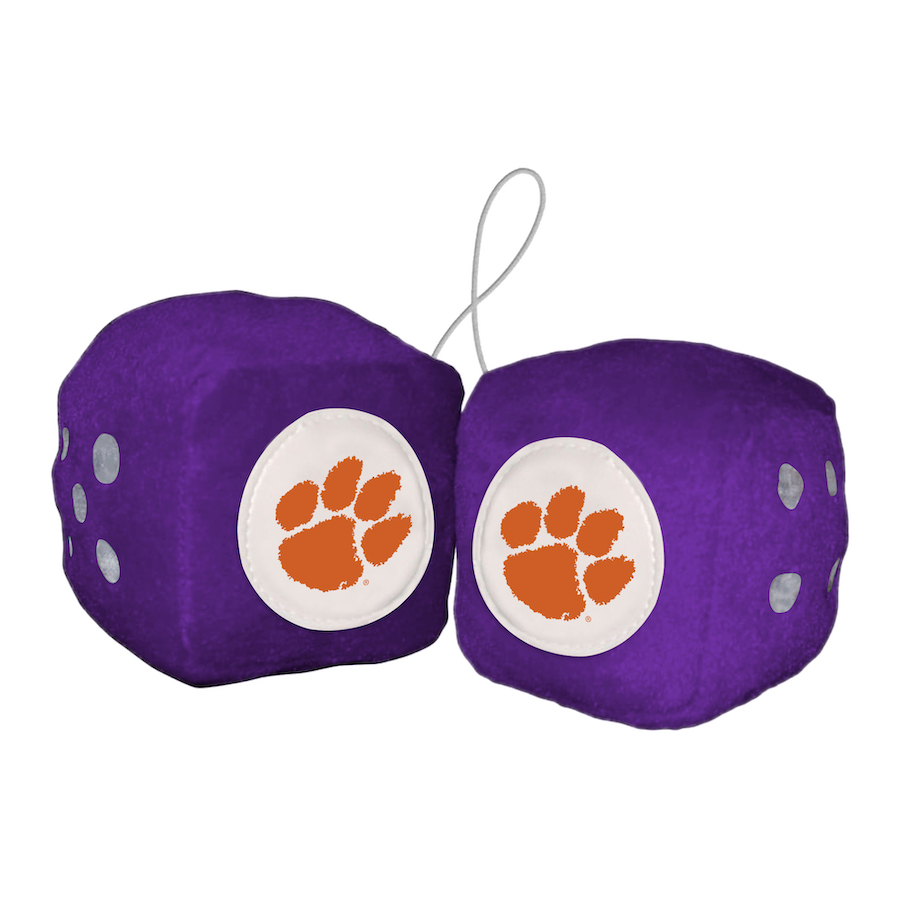 Clemson Tigers Fuzzy Dice