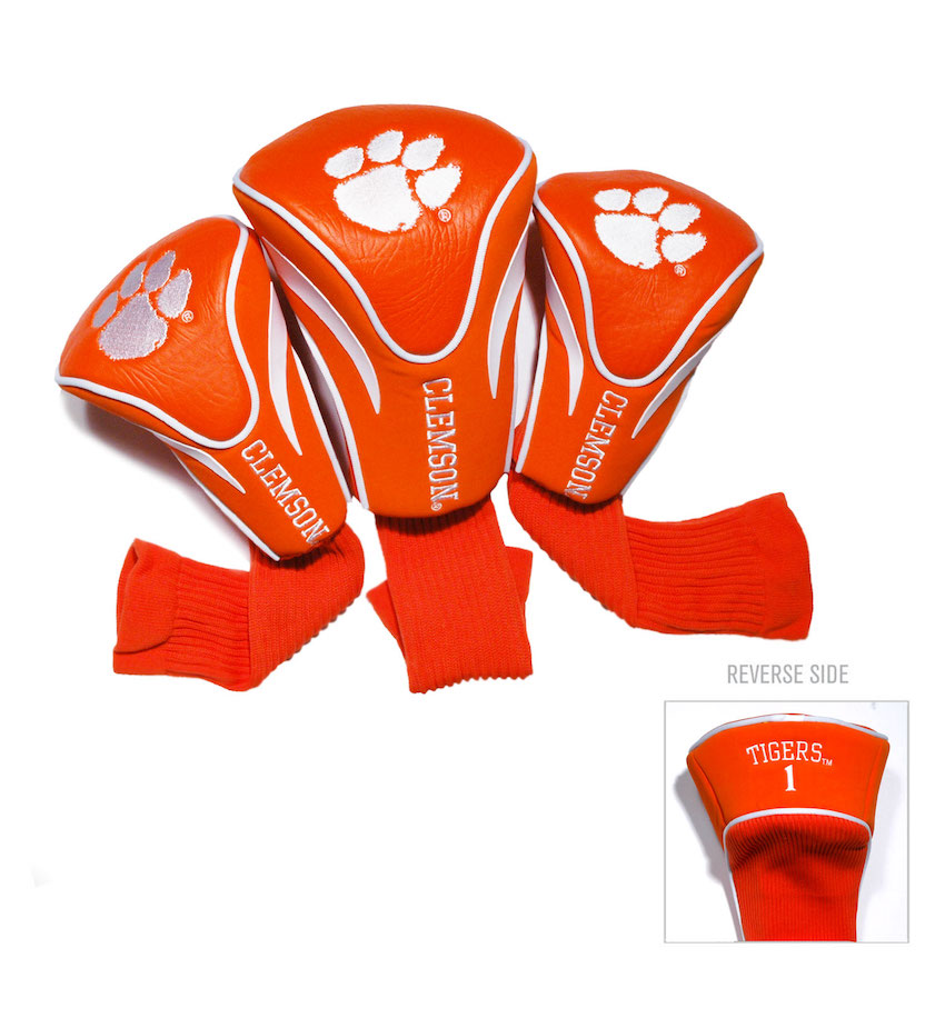 Clemson Tigers 3 Pack Contour Headcovers