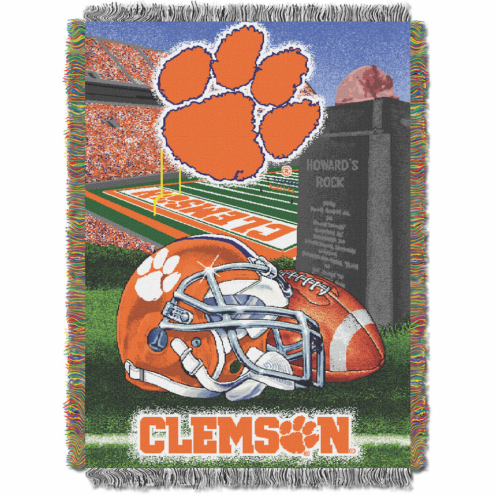 Clemson Tigers Home Field Advantage Series Tapestry Blanket 48 x 60