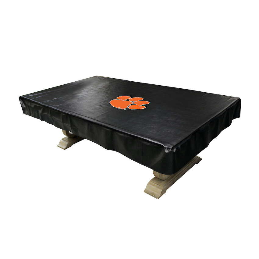 Clemson Tigers Deluxe Pool Table Cover