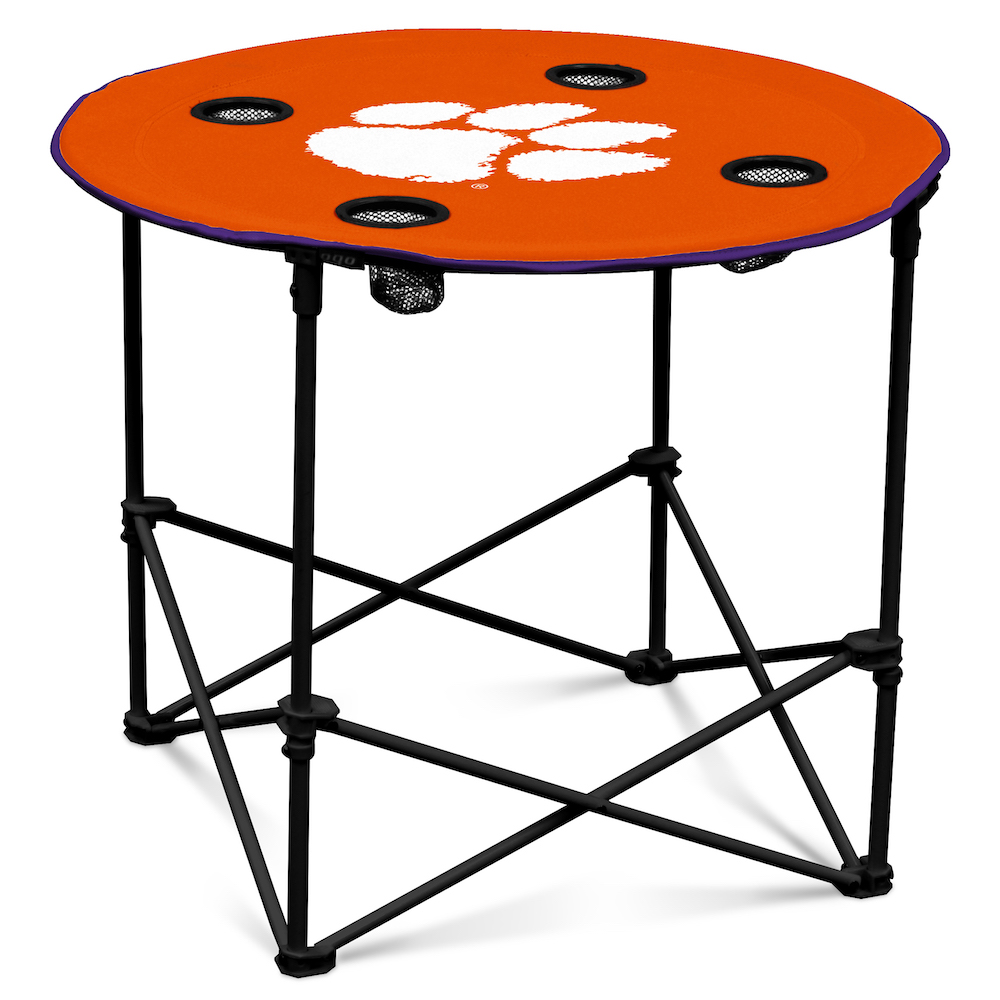 Clemson Tigers Round Tailgate Table