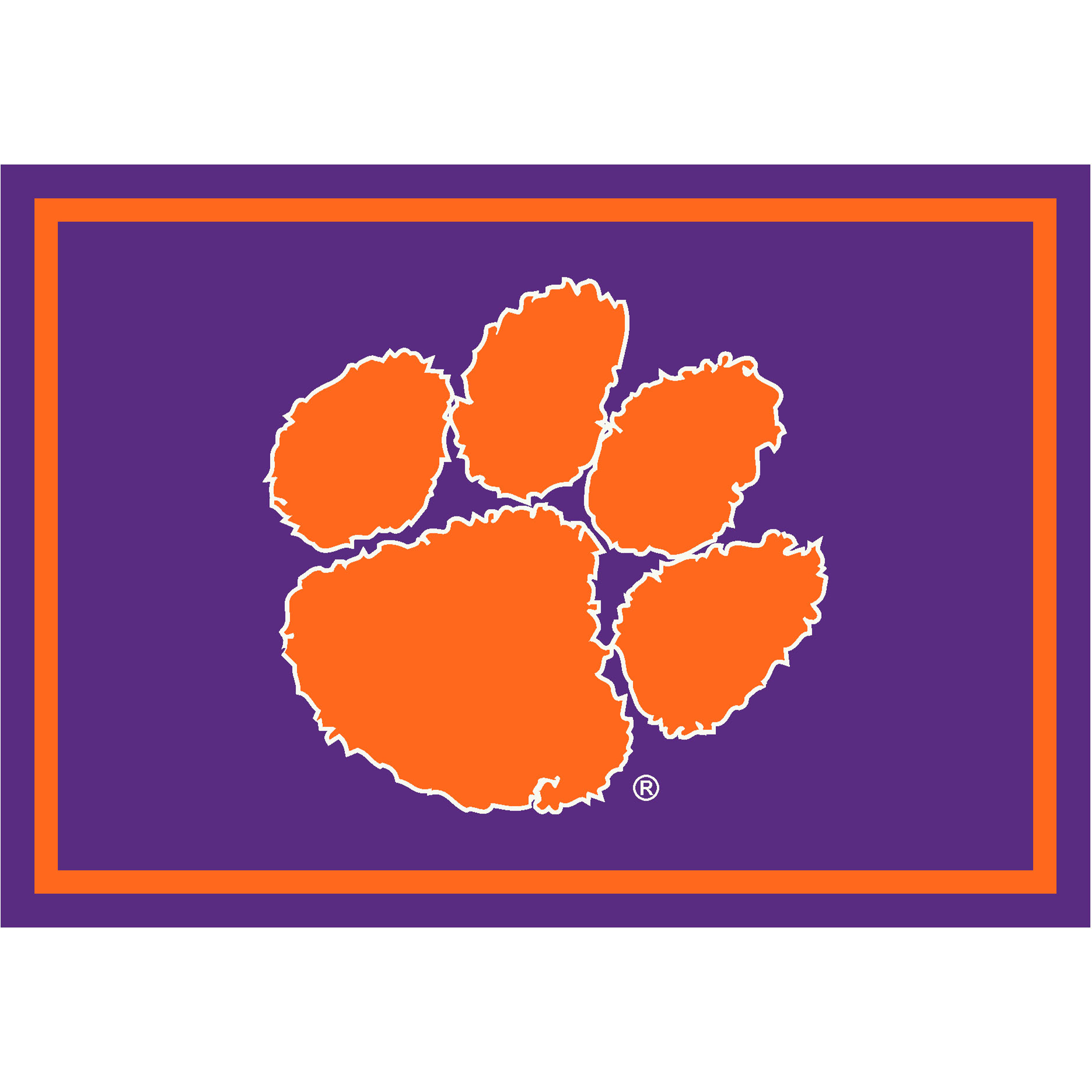 Clemson Tigers 6 X 8 SPIRIT Rug