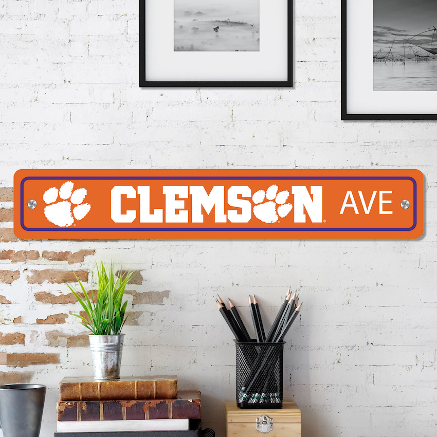 Clemson Tigers Street Sign