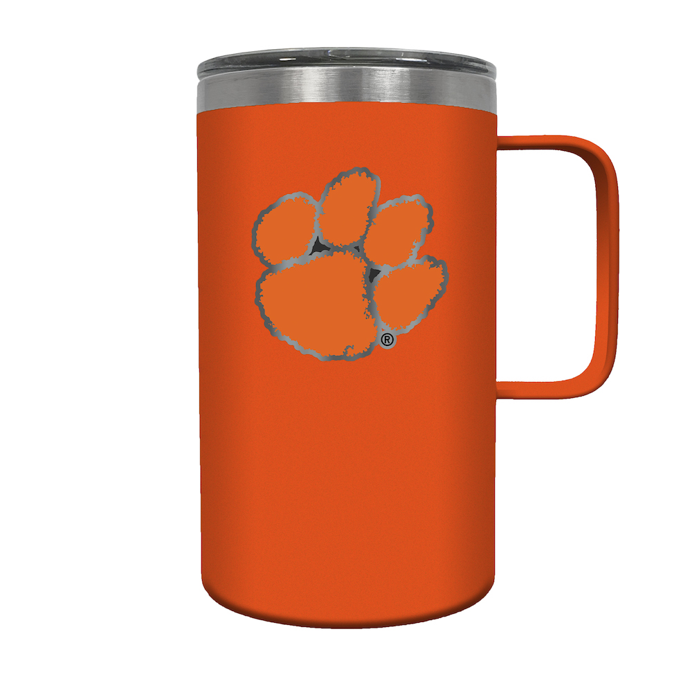 Clemson Tigers 18 oz HUSTLE Travel Mug - Team Color