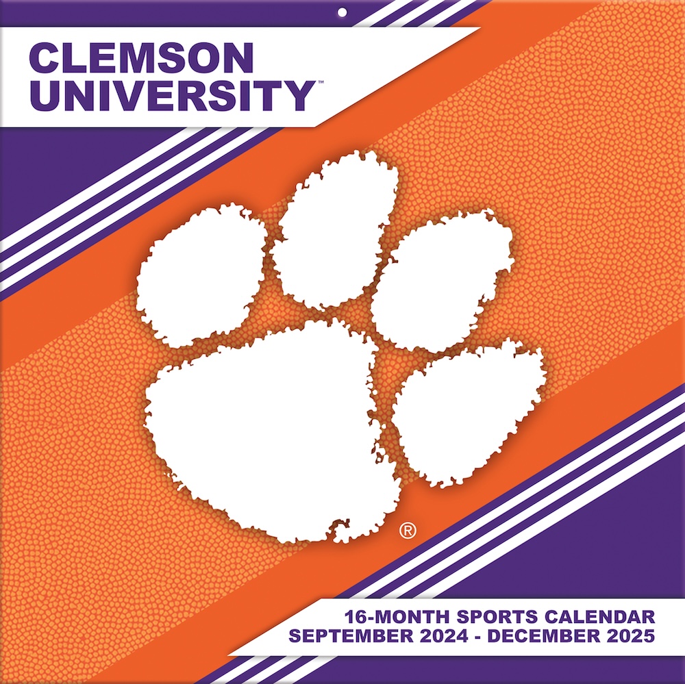 Clemson Tigers 2025 NCAA Team Wall Calendar