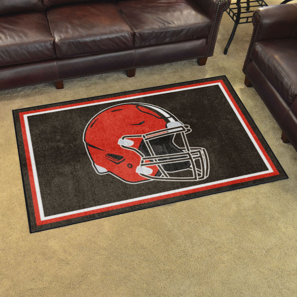 Cleveland Browns 4x6 Area Rug - Helmet Logo