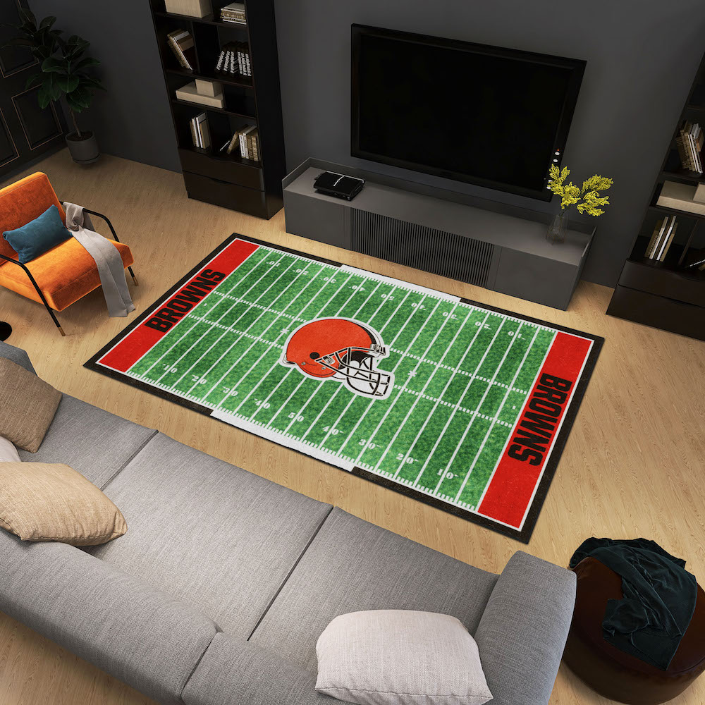 Cleveland Browns 6x10 Ft Ultra Plush Area Rug