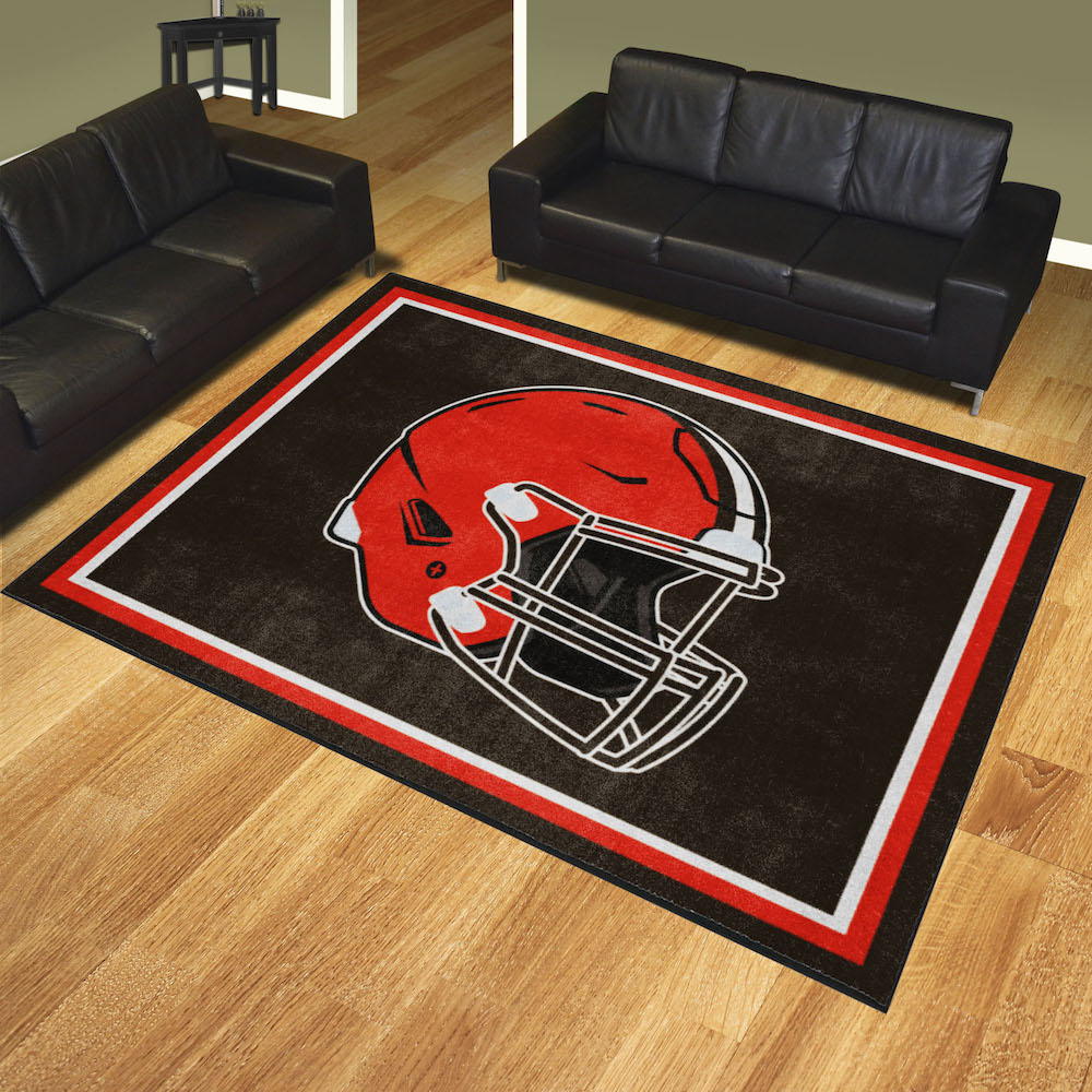 Cleveland Browns Ultra Plush 8x10 Area Rug - Helmet Logo