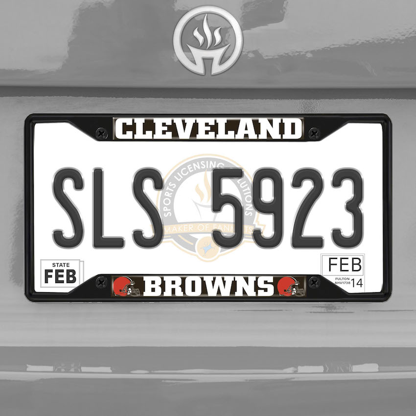 Cleveland Browns Black License Plate Frame