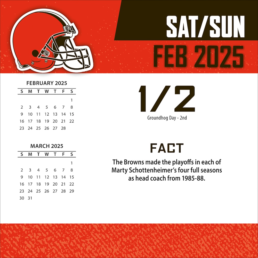 Cleveland Browns 2025 NFL Page-A-Day Box Calendar