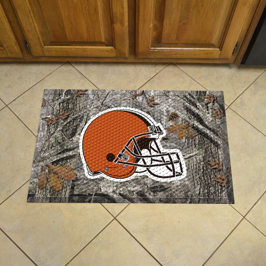 Cleveland Browns Camo Style SCRAPER Door Mat