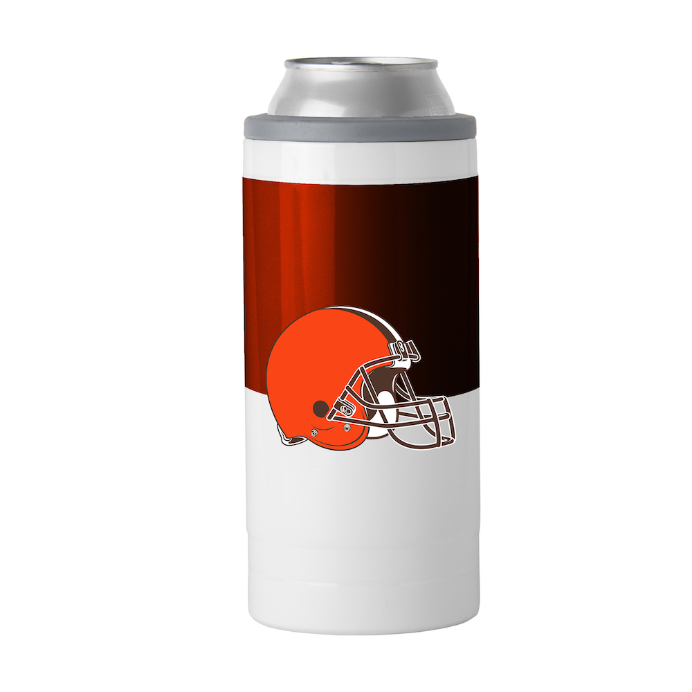 Cleveland Browns Colorblock 12 oz. Slim Can Coolie