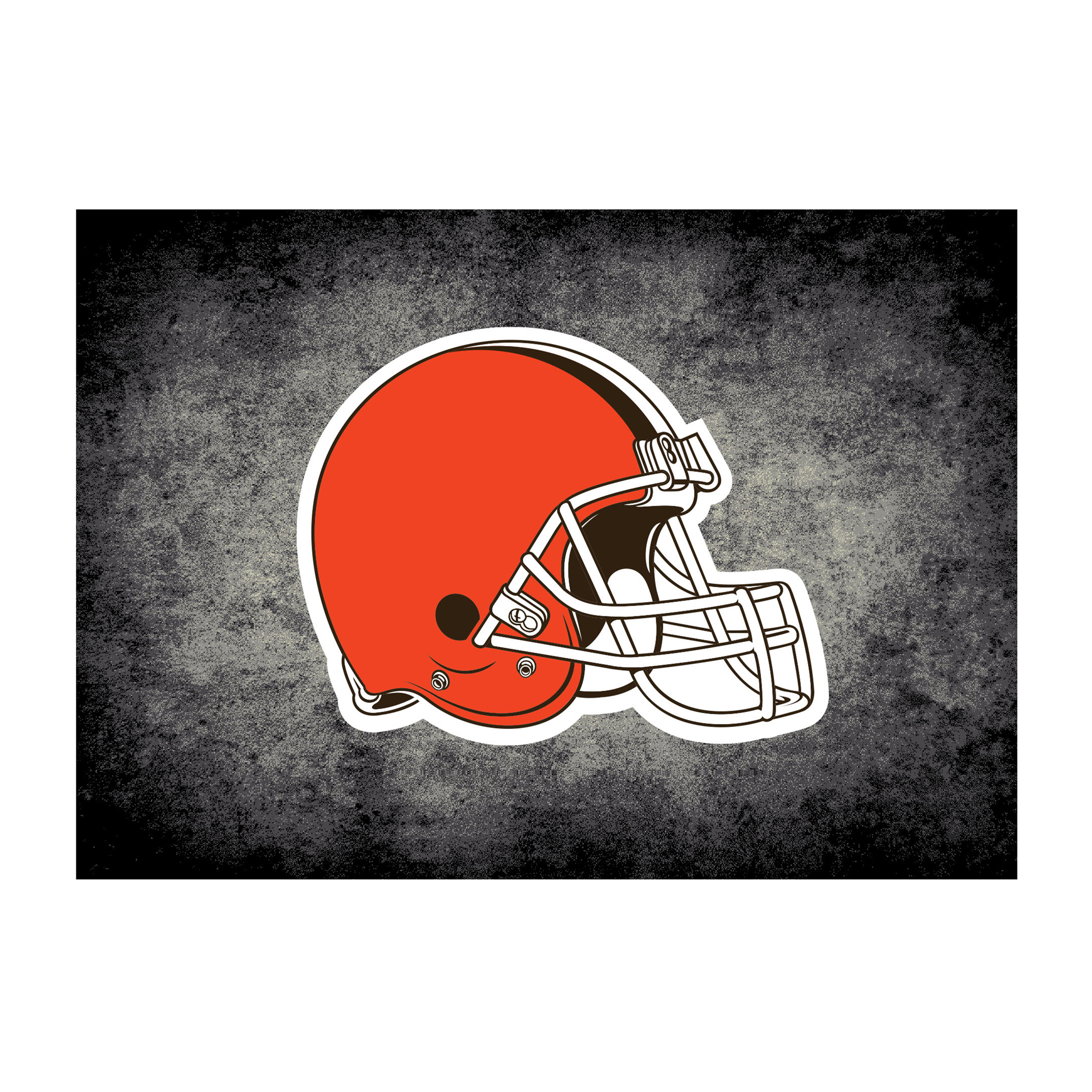 Cleveland Browns 6 X 8 DISTRESSED Rug