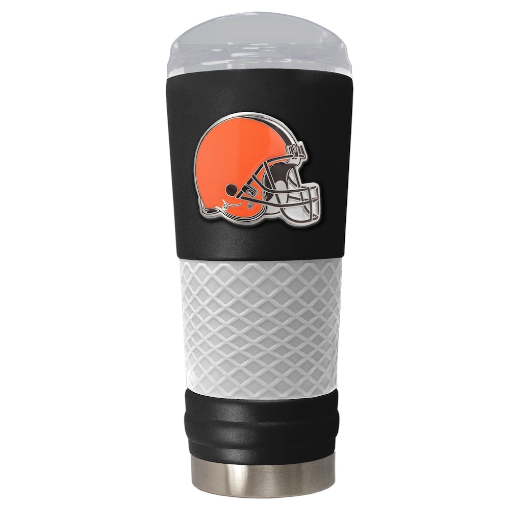 Cleveland Browns 24 oz DRAFT SERIES NFL Powder Coated Insulated Travel Tumbler