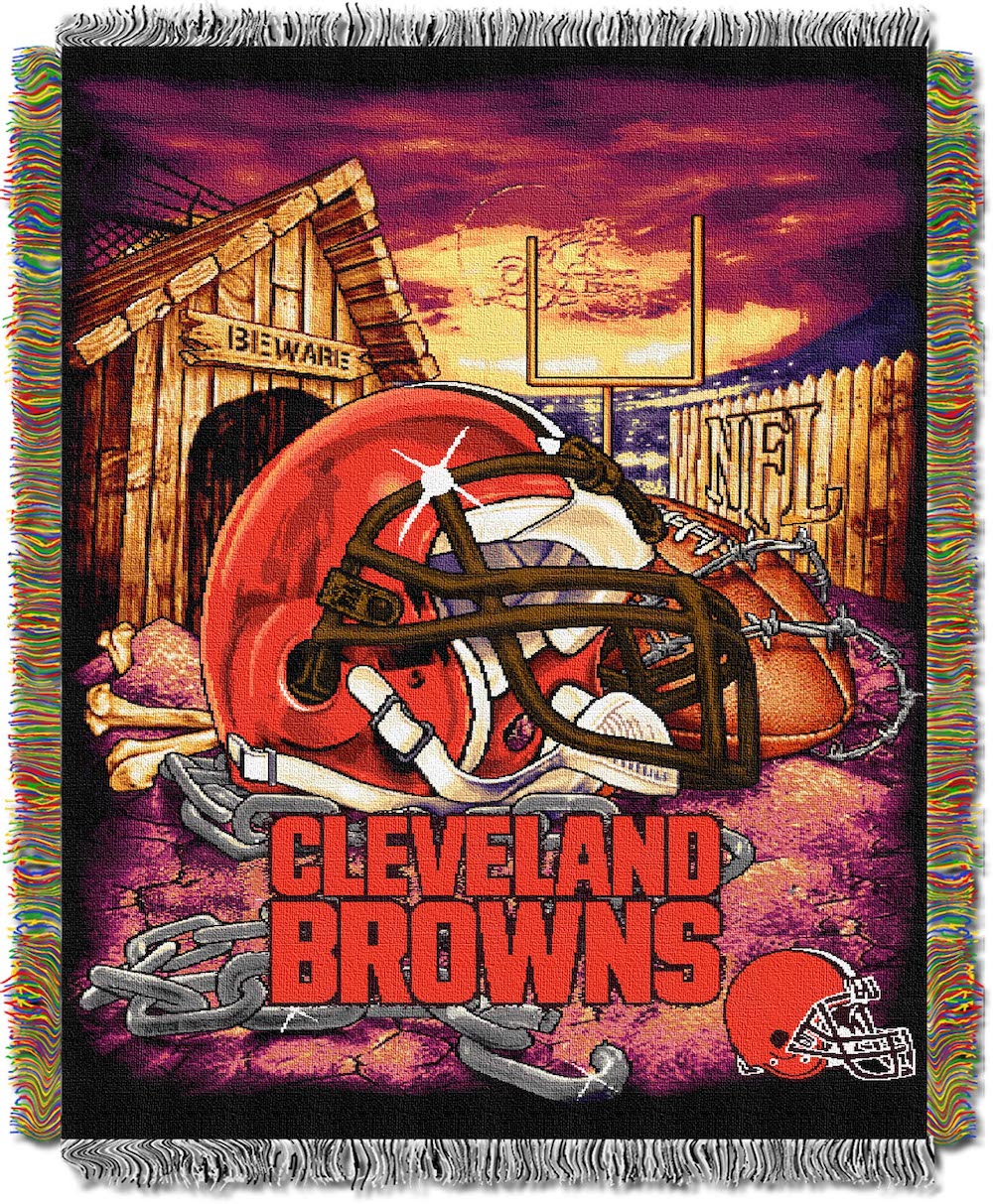 Cleveland Browns NFL Home Field Advantage Woven Tapestry Throw