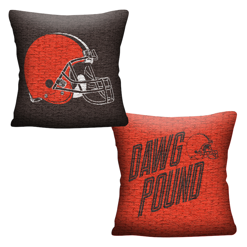 Cleveland Browns Double Sided INVERT Woven Pillow