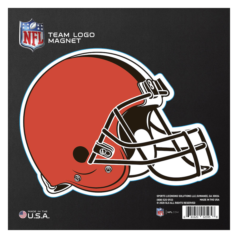 Cleveland Browns Large Team Logo Magnet - Indoor Outdoor