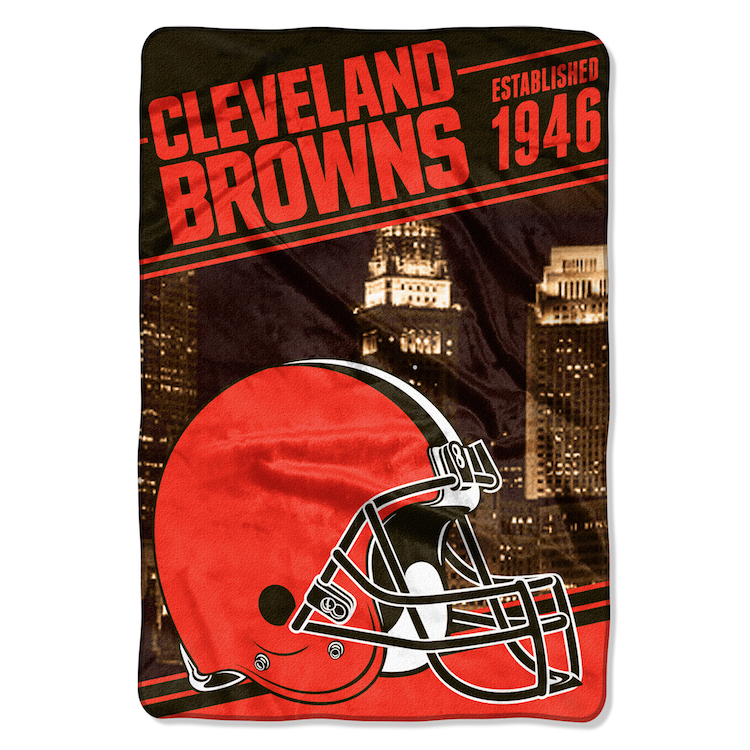 Cleveland Browns OVERSIZED Micro Raschel Blanket 62 x 90