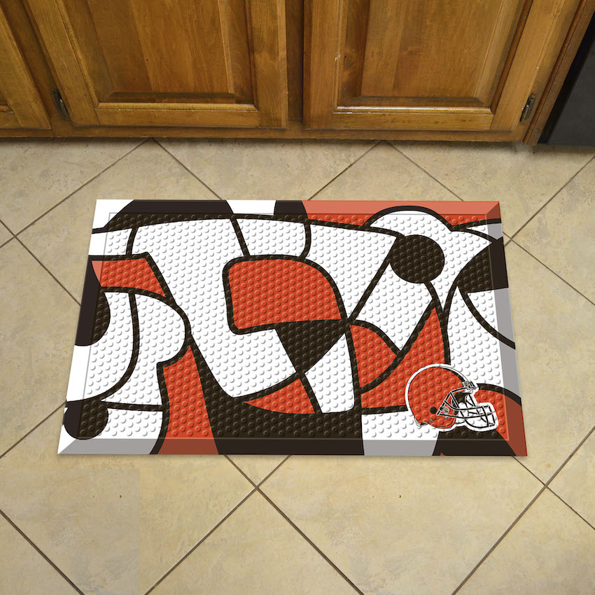 Cleveland Browns Quick Snap Style SCRAPER Door Mat