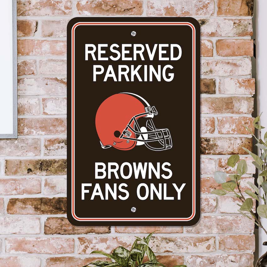 Cleveland Browns RESERVED Parking Sign