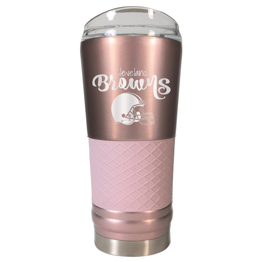 Cleveland Browns 24 oz. Rose Gold Draft Tumbler