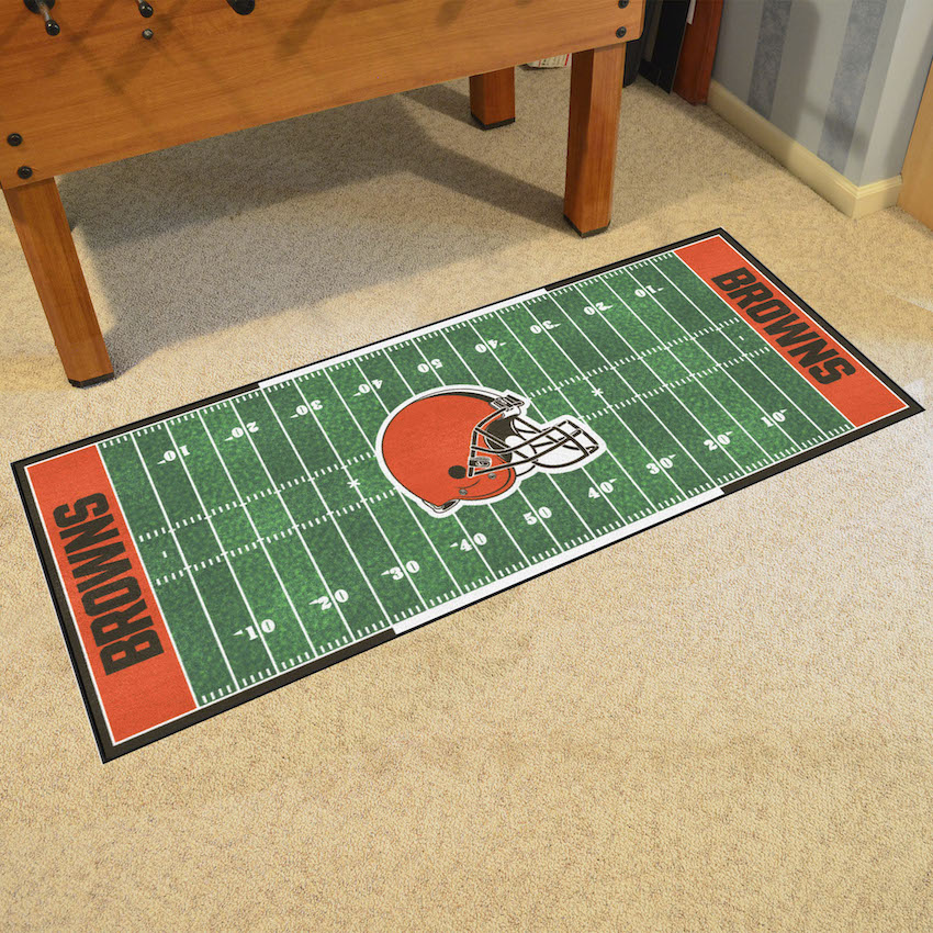 Cleveland Browns 30 x 72 Football Field Carpet Runner