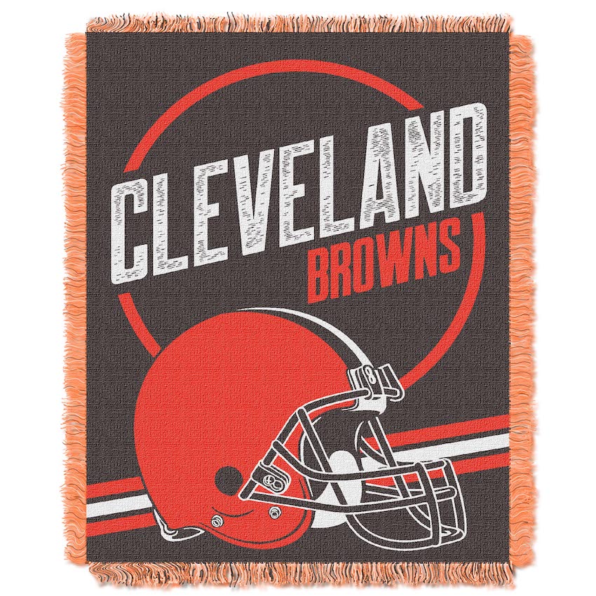 Cleveland Browns Double Play Tapestry Blanket 48 x 60