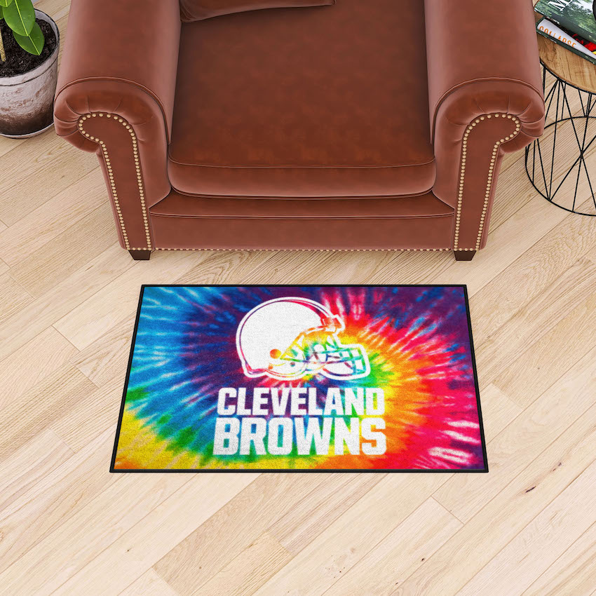 Cleveland Browns TIE-DIE 20 x 30 Starter Floor Mat