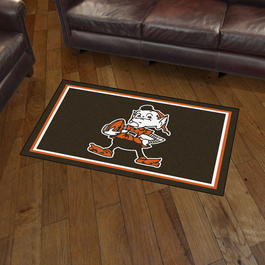 Cleveland Browns Vintage 3x5 Area Rug Throwback Logo