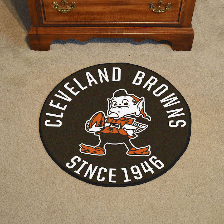 Cleveland Browns Vintage Roundel Mat Throwback Logo