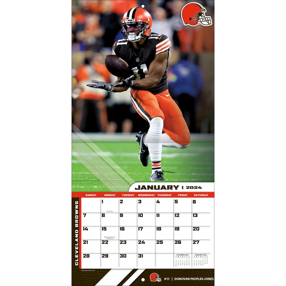 Cleveland Browns 2025 NFL Team Wall Calendar