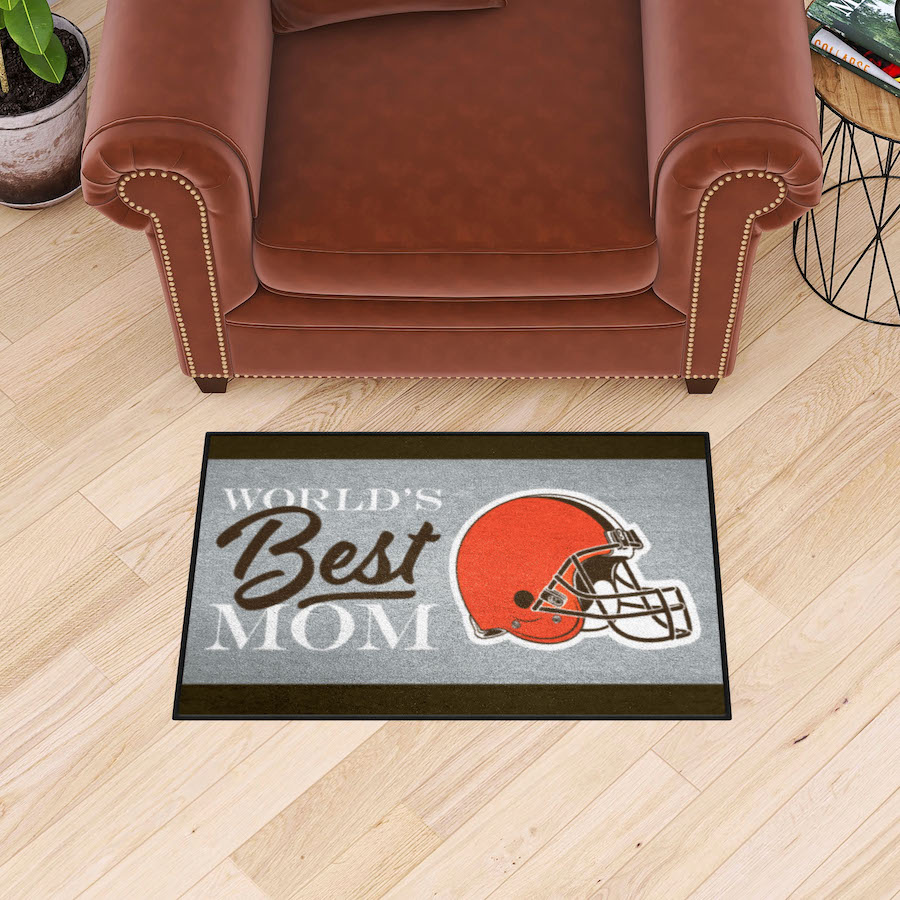 Cleveland Browns 20 x 30 WORLDS BEST MOM Floor Mat