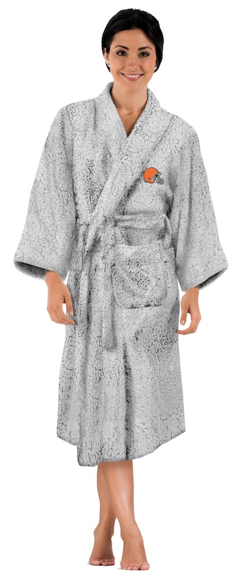 NFL Cleveland Browns Women's Sherpa Bathrobe