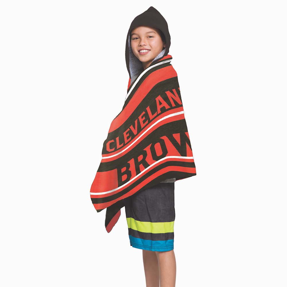 Cleveland Browns Youth Hooded Beach Towel