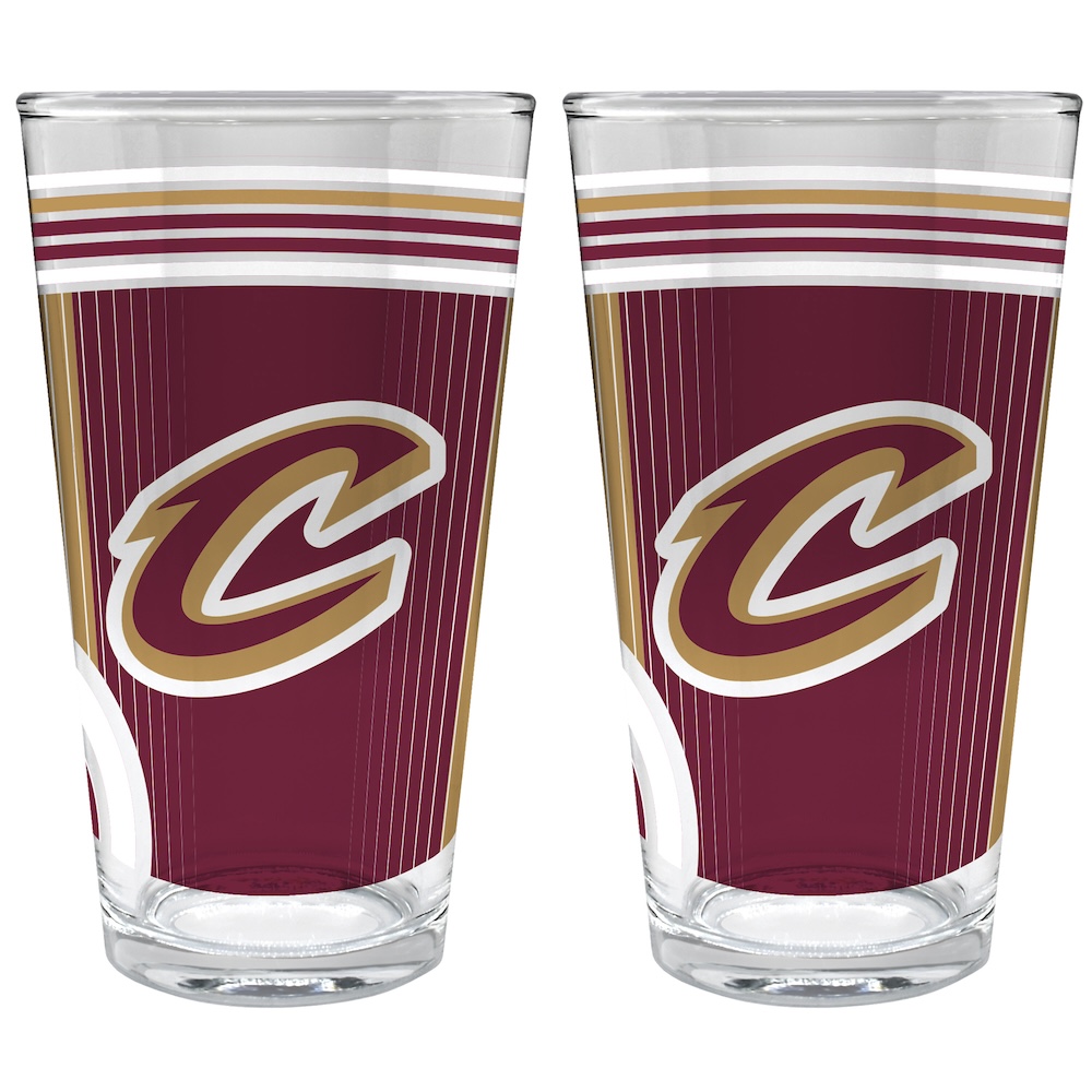 Cleveland Cavaliers COOL VIBES 2 pc Pint Glass Set