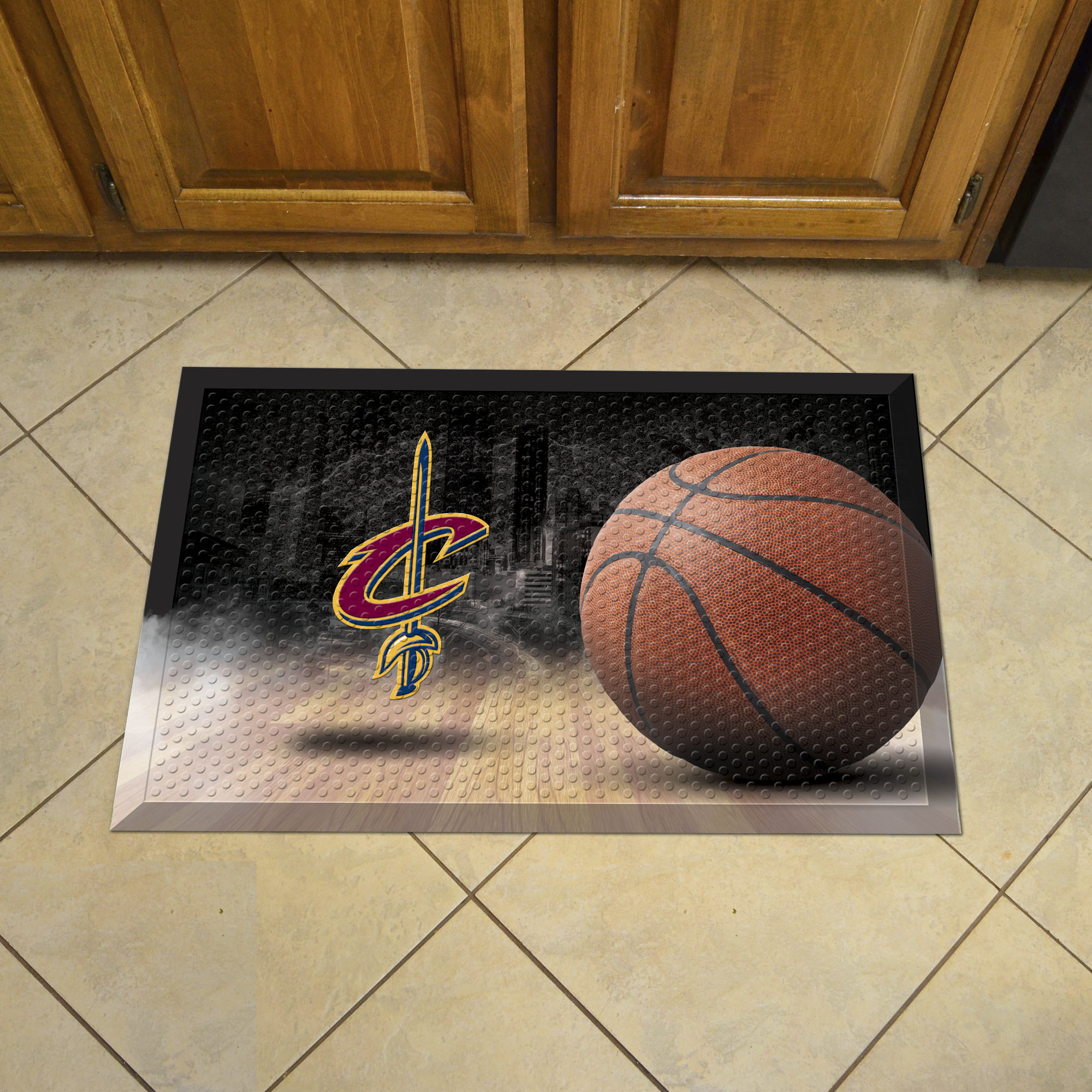 Cleveland Cavaliers Ball Style SCRAPER Door Mat