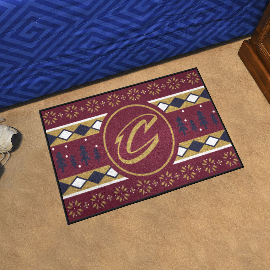 Cleveland Cavaliers HOLIDAY SWEATER 20 x 30 STARTER Floor Mat