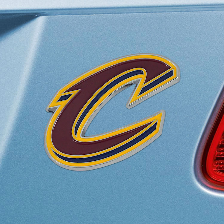 Cleveland Cavaliers Color Metal Auto Emblem