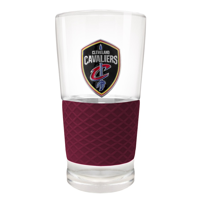 Cleveland Cavaliers 22 oz Pilsner Glass with Silicone Grip