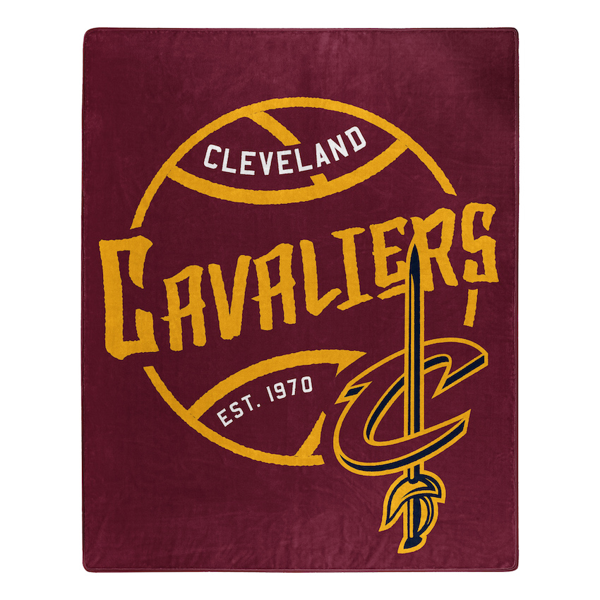 Cleveland Cavaliers Plush Fleece Raschel Blanket 50 x 60