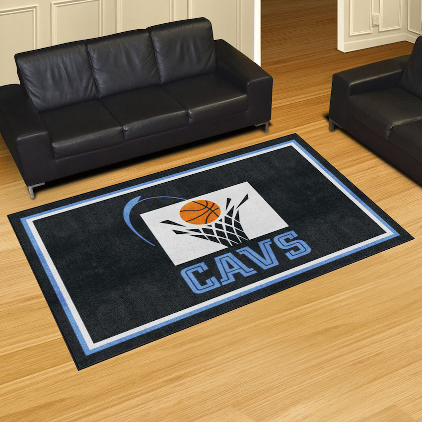 Cleveland Cavaliers Vintage 5x8 Area Rug - Throwback Logo