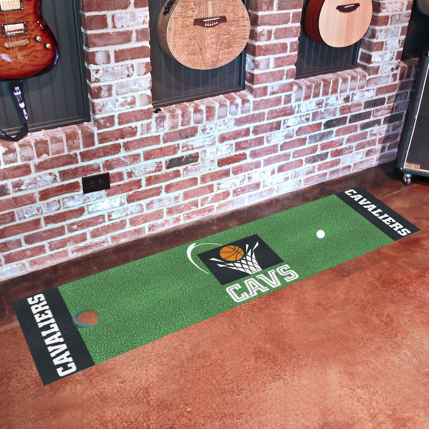 Cleveland Cavaliers Vintage 18 x 72 in Putting Green Mat with Throwback Logo