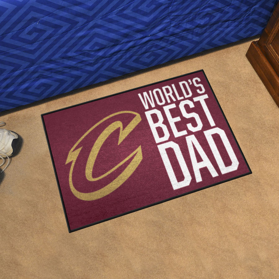 Cleveland Cavaliers 20 x 30 WORLDS BEST DAD Floor Mat