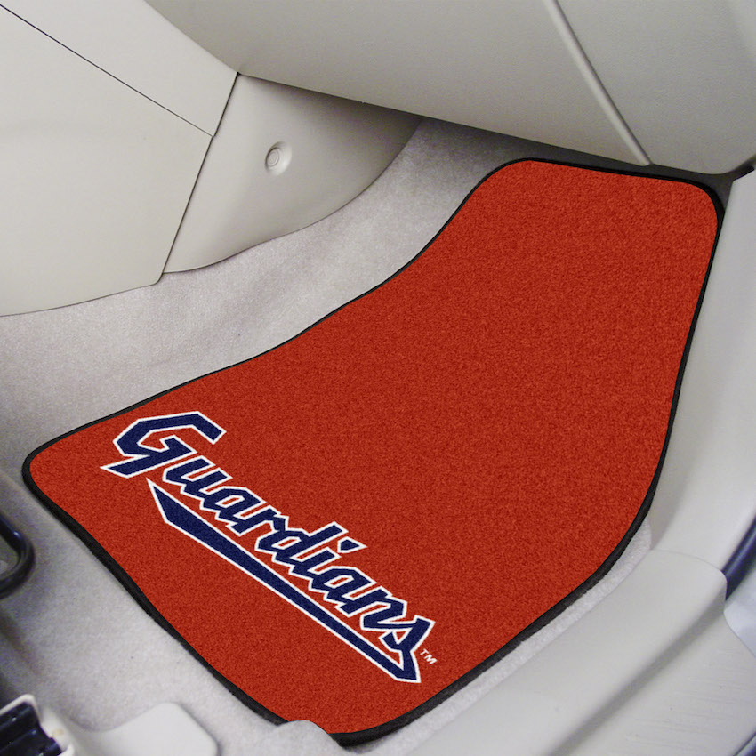 Cleveland Guardians ALT LOGO Car Floor Mats 18 x 27 Carpeted-Pair