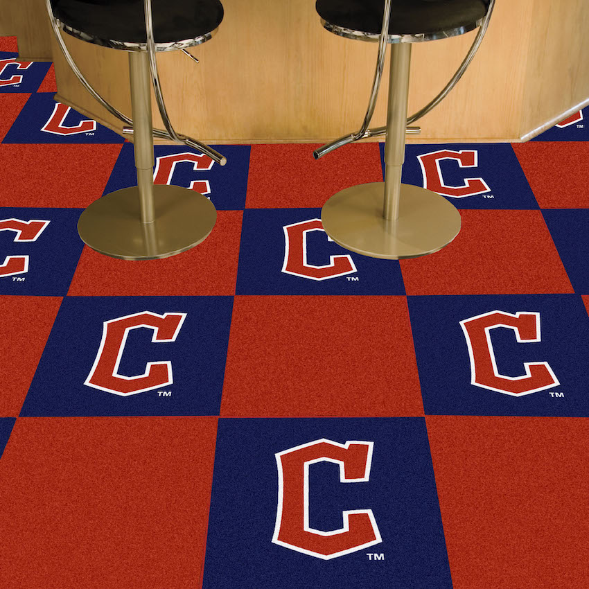 Cleveland Guardians ALT LOGO Carpet Tiles 18x18 in.