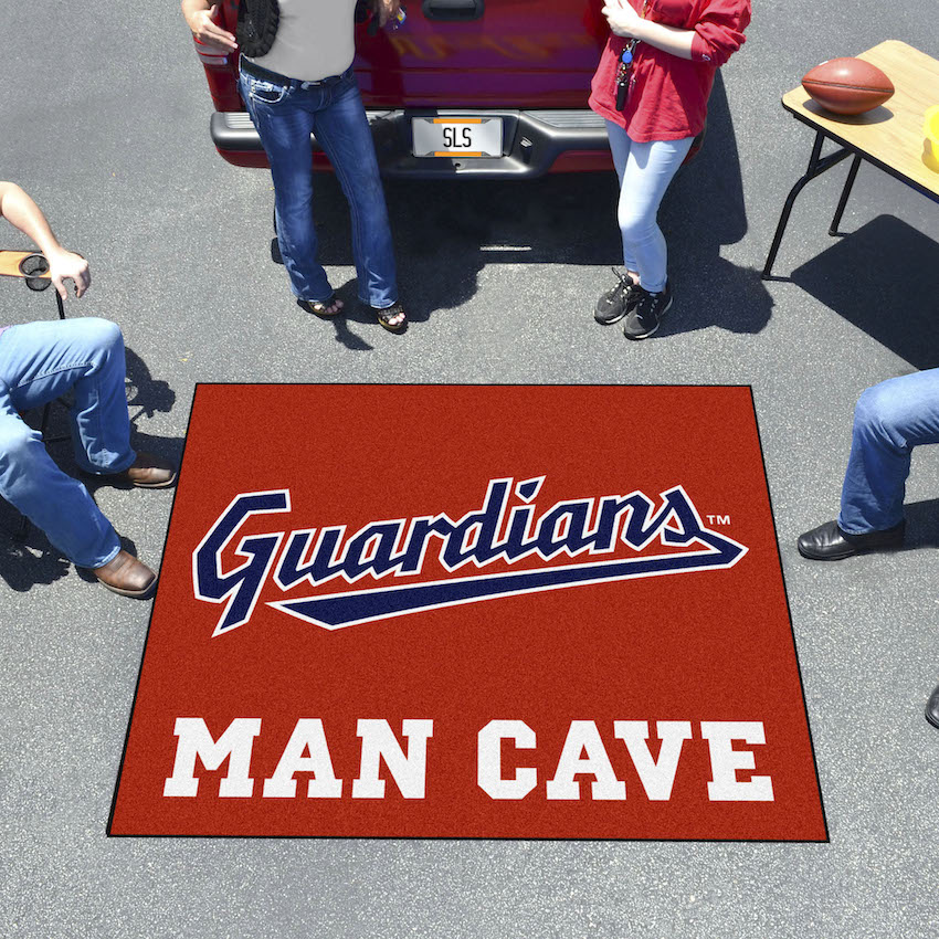 Cleveland Guardians ALT LOGO MAN CAVE TAILGATER 60 x 72 Rug